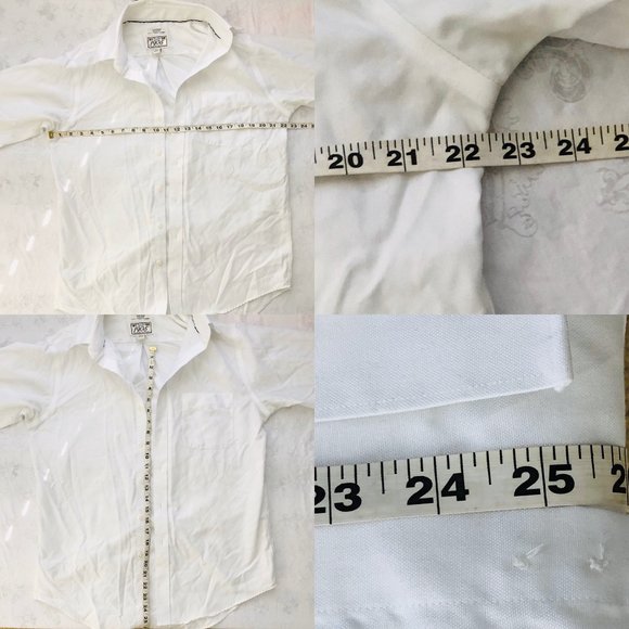 1905 Collection White Slim Fit Dress Shirt 16 - Picture 4 of 6